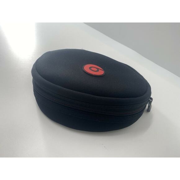 Beats by Dr. Dre Headphones Soft Carrying Case Black Red Zippered Pouch - Picture 8 of 11